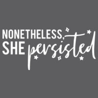 She Persisted  - Softstyle™ women's ringspun t-shirt Design