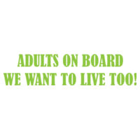 Adults on Board - Car Bumper Sticker Design