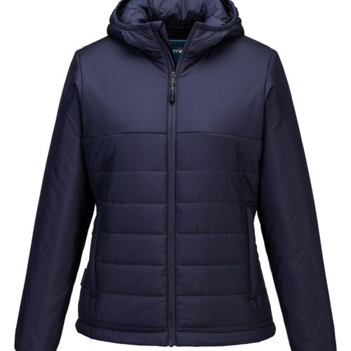 Women’s professional hooded insulated baffle jacket (S613) Thumbnail