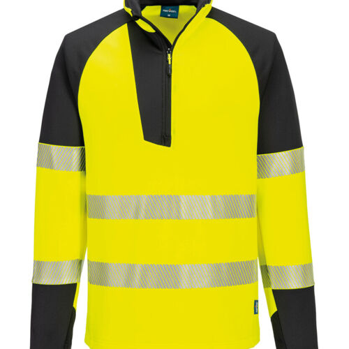 PW3 Hi-vis ¼-zip sweatshirt (T172) Thumbnail