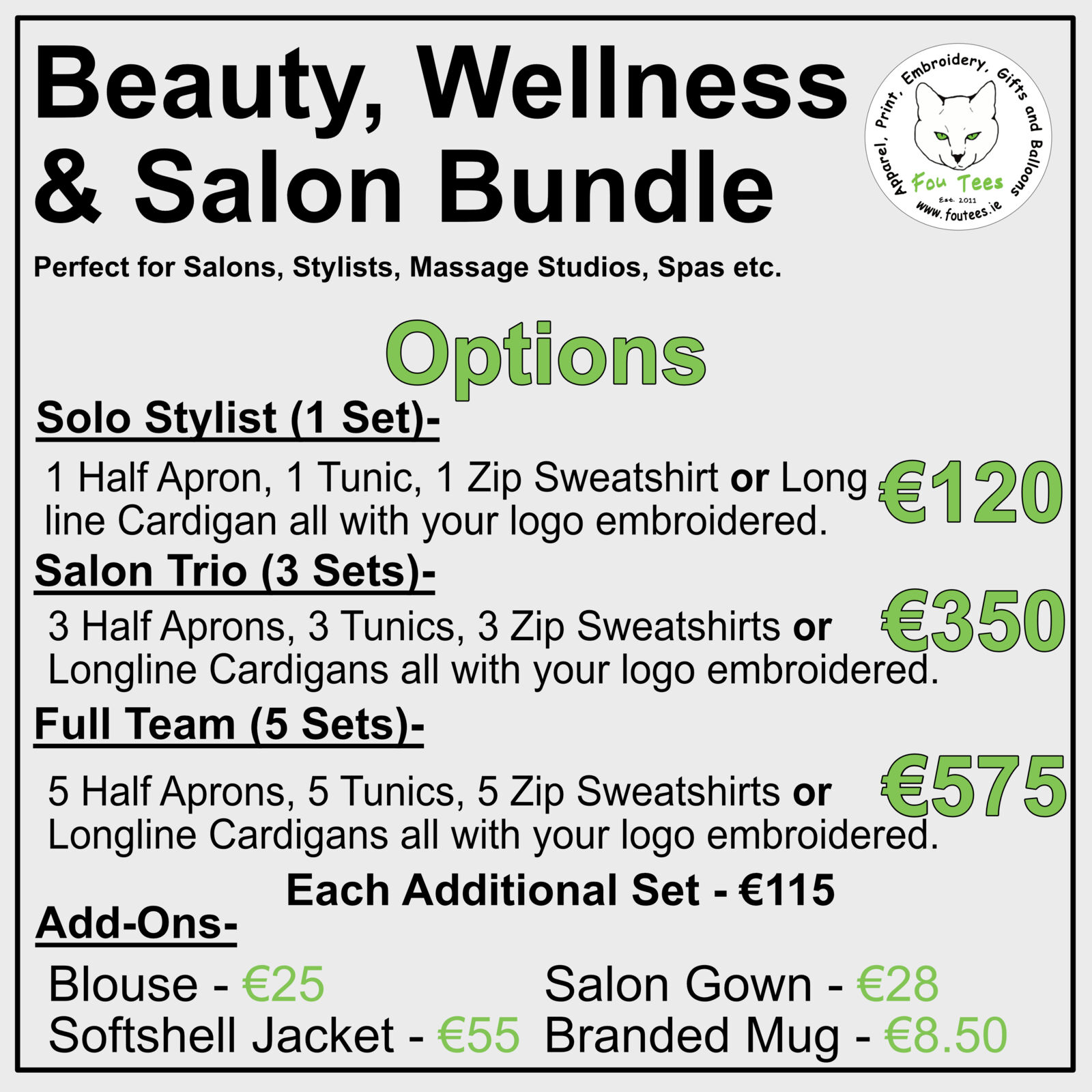 Beauty, Wellness & Salon Bundle Options