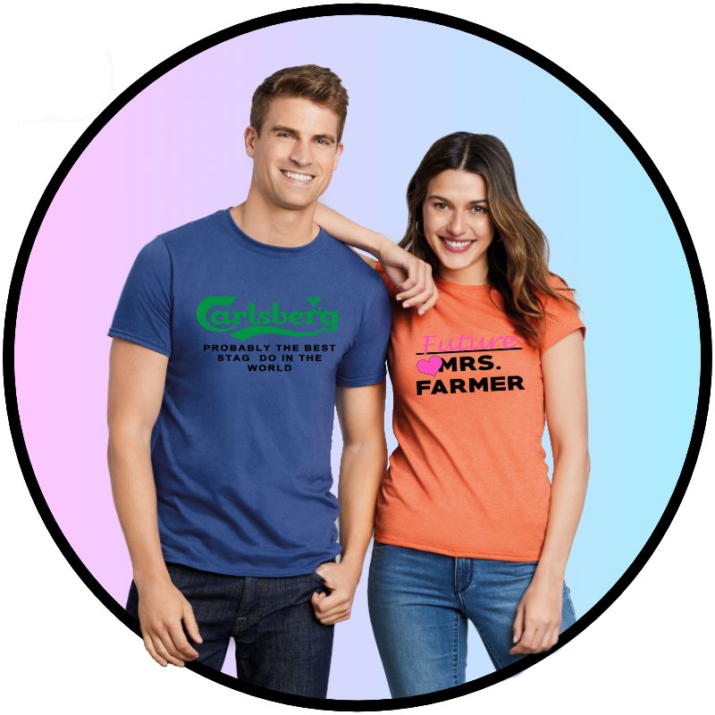 Hen and stag t-shirts