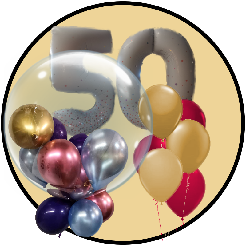 Deco and a bunch of 6 and two large foil numbers