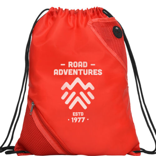 All-purpose drawstring bag with front pockets Thumbnail