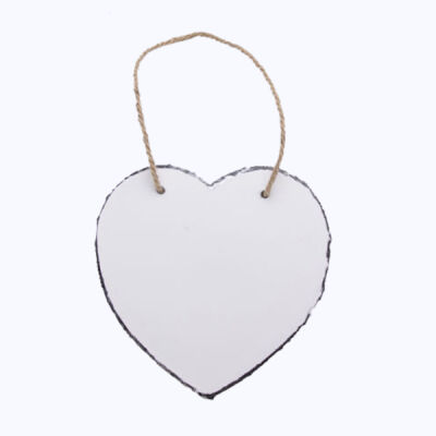 Heart Hanging Slate 15cm x15cm Thumbnail
