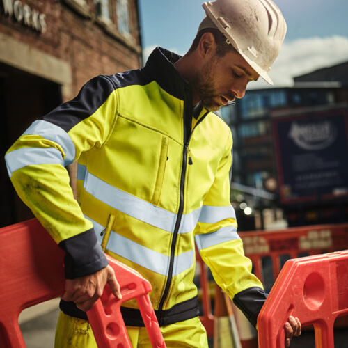 Regatta Hi-Vis Pro Contrast Soft Shell Jacket Thumbnail