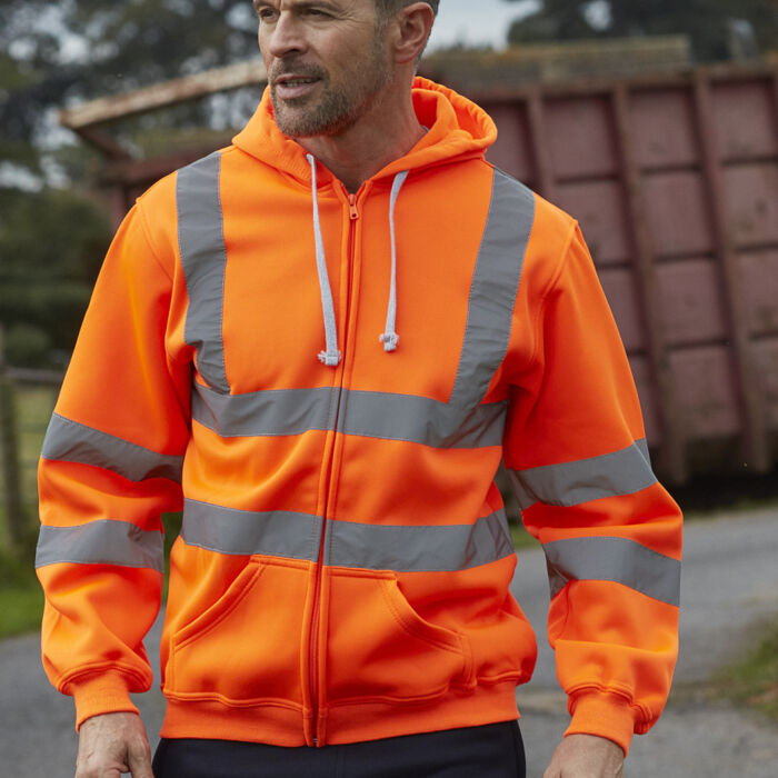 Yoko Hi Vis Zipped Hoodie Thumbnail