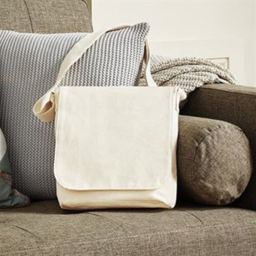 Fairtrade cotton canvas midi messenger Thumbnail