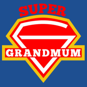 Super Grandmum - Softstyle™ adult ringspun t-shirt Design