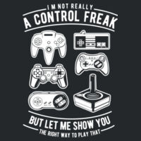 A Control Freak  - Softstyle™ adult ringspun t-shirt Design