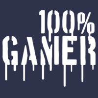 100% Gamer - Softstyle™ adult ringspun t-shirt Design