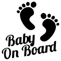 Baby on Board - Car Bumper Sticker Design