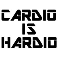 Cardio is Hardio - Car Bumper Sticker Design