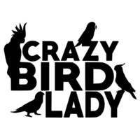 Crazy Bird Lady - Car Bumper Sticker Design