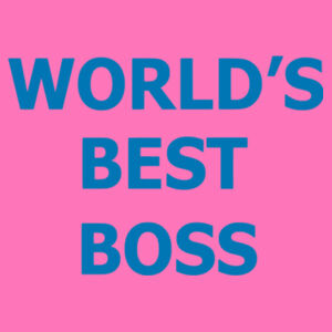 World's Best Boss - Softstyle™ women's ringspun t-shirt Design