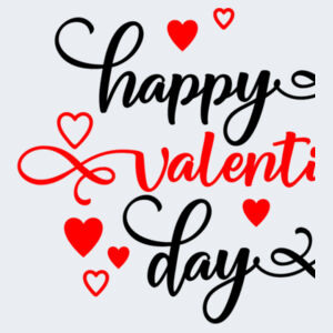 Happy Valentines Day - Softstyle™ adult ringspun t-shirt Design