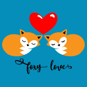 Foxy Loves - Softstyle™ adult ringspun t-shirt Design