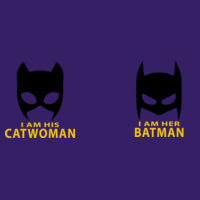 Im his Batwoman / Im her Batman - Matching T-shirts Softstyle  Design