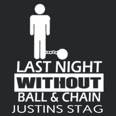 Last night without the ball and chain  - Softstyle™ v-neck t-shirt Design