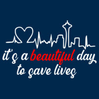 It's a beautiful day to save lives - College hoodie Design