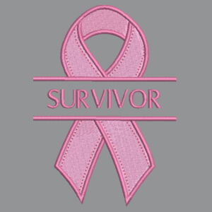 Survivor With Pink Ribbon - Softstyle™ adult ringspun t-shirt Design