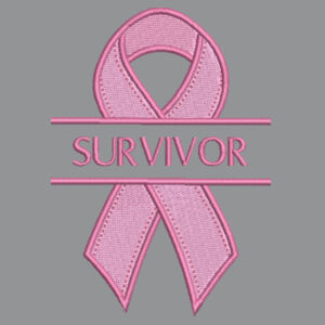 Survivor With Pink Ribbon - Softstyle™ adult ringspun t-shirt Design