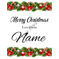 Customisable - Merry Christmas  - Sticker Bottle Label Design