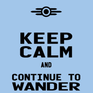 Keep Calm and Continue to Wander  - Softstyle™ adult ringspun t-shirt Design