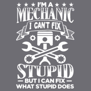 Im a mechanic I can't fix stupid - Chunky hoodie Design