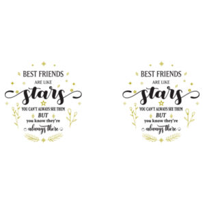 Best friends are like stars - Mug - Ceramic 11oz Design