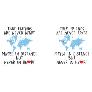 True Friends Are Never Apart - 16oz Thermos Cup Design
