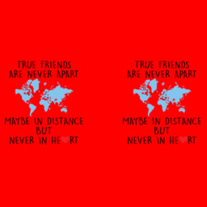 True Friends Are Never Apart - Two Tone Mug Design