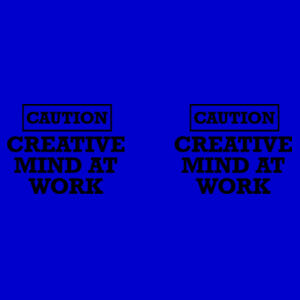 CAUTION - Creative mind at work - Marble Mug Design