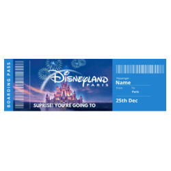 Disney Paris Gift  - Ticket Design