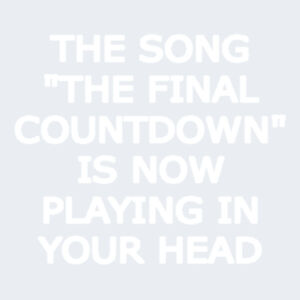The Final Countdown - Softstyle™ women's v-neck t-shirt Design