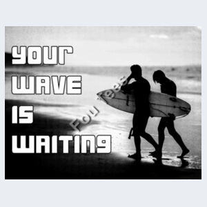 Your Wave Is Waiting - Softstyle™ women's ringspun t-shirt Design