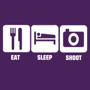 Eat, Sleep, Shoot - Softstyle™ women's ringspun t-shirt Design