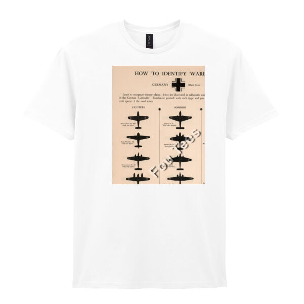 Identifying Warplanes Germany - Softstyle™ adult ringspun t-shirt Thumbnail