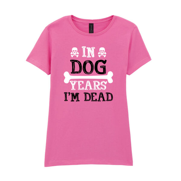 In Dog Years  - Softstyle™ women's ringspun t-shirt Thumbnail