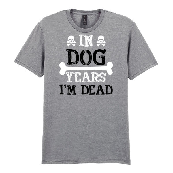In Dog Years  - Softstyle™ adult ringspun t-shirt Thumbnail