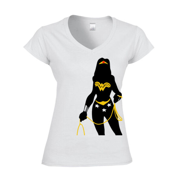 Wonder Woman - Softstyle™ women's v-neck t-shirt Thumbnail
