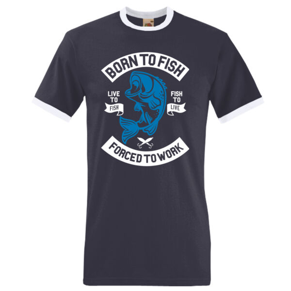 Born to Fish - Ringer tee Thumbnail