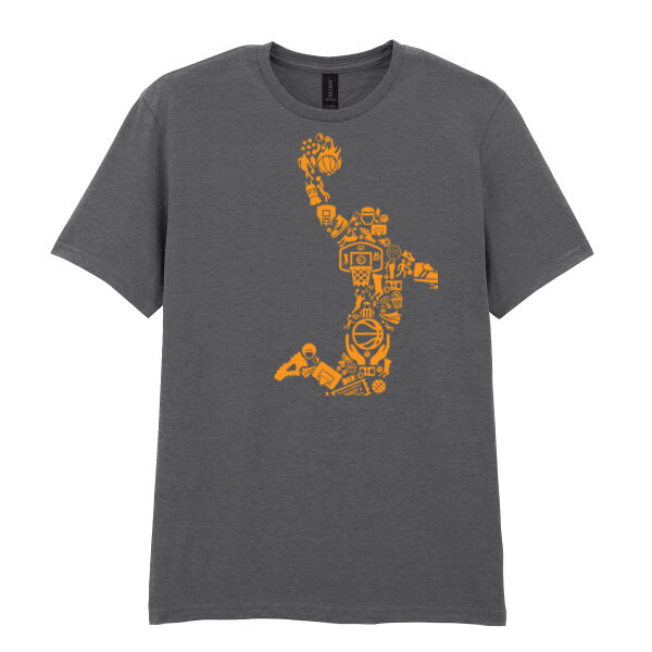 Basketball Player - Softstyle™ adult ringspun t-shirt Thumbnail