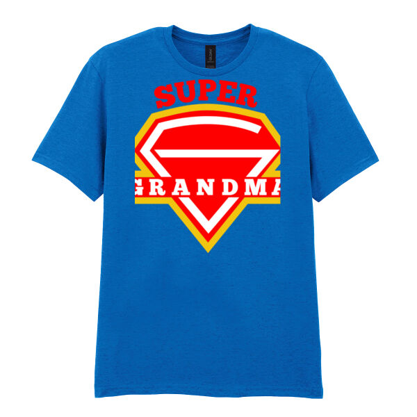 Super Grandma - Softstyle™ adult ringspun t-shirt Thumbnail