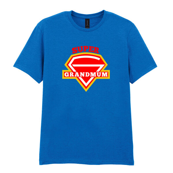 Super Grandmum - Softstyle™ adult ringspun t-shirt Thumbnail