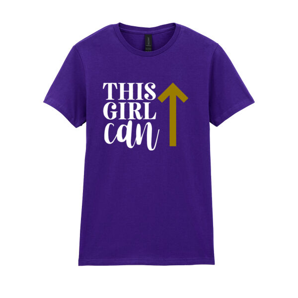 This Girl Can - Softstyle™ women's ringspun t-shirt Thumbnail
