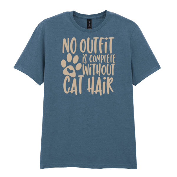 No outfit is complete without cat hair - Softstyle™ adult ringspun t-shirt - Softstyle™ adult ringspun t-shirt Thumbnail