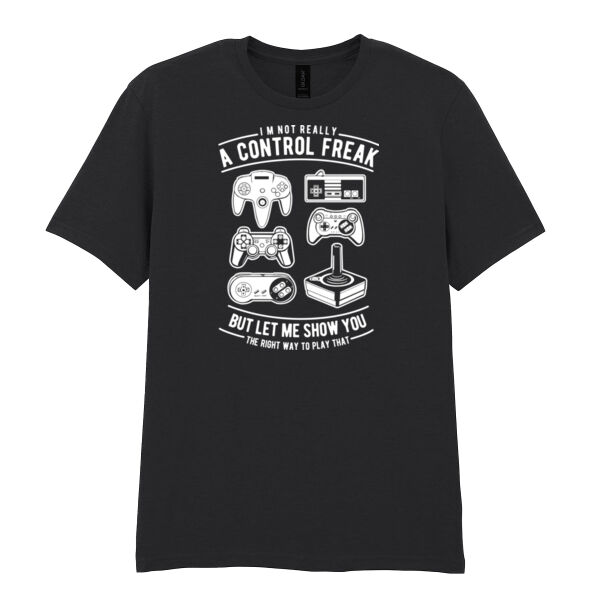 A Control Freak  - Softstyle™ adult ringspun t-shirt Thumbnail