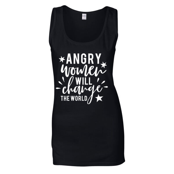 Angry Women  - Softstyle™ women's tank top Thumbnail