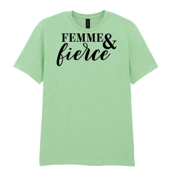 Femme & Fierce - Softstyle™ adult ringspun t-shirt Thumbnail